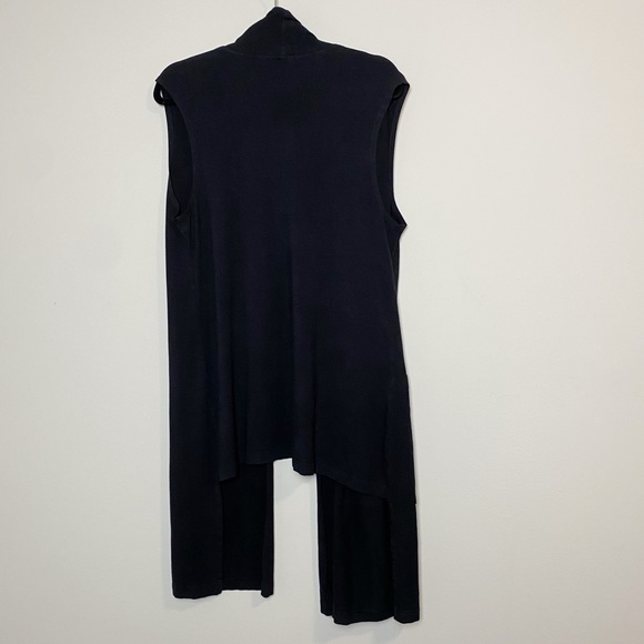 Bryn Walker Sleeveless Open Front Hi Low Cardigan - Picture 6 of 8